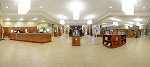 Huntsman Library first floor panoramic